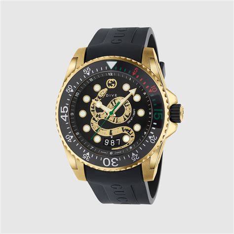 gucci dive watch price|gucci dive watch 45mm snake.